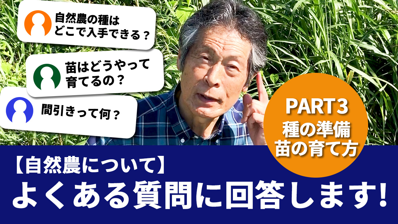知識アドバンス3:種の準備・苗の育て方 | 生命の食・ガイアプラン